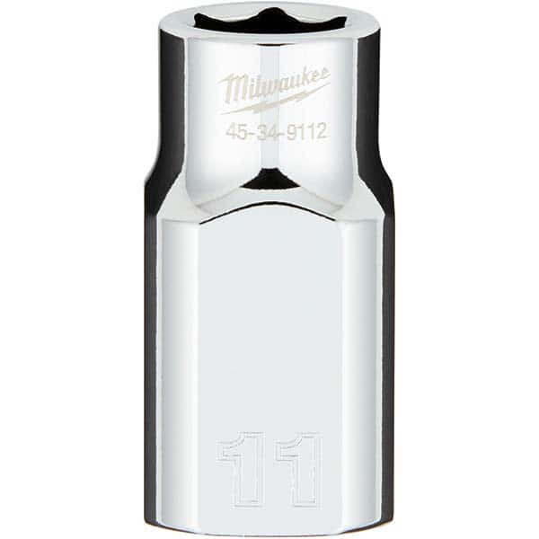 Milwaukee Tool - Hand Sockets Drive Size (Inch): 1/2 Size (mm): 11.0000 - USA Tool & Supply