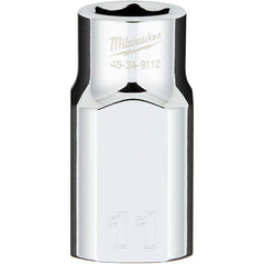 Milwaukee Tool - Hand Sockets Drive Size (Inch): 1/2 Size (mm): 11.0000 - USA Tool & Supply