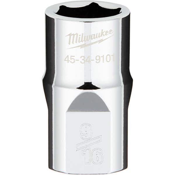 Milwaukee Tool - Hand Sockets Drive Size (Inch): 1/2 Size (Inch): 9/16 - USA Tool & Supply
