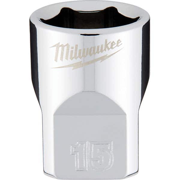 Milwaukee Tool - Hand Sockets Drive Size (Inch): 3/8 Size (mm): 15.0000 - USA Tool & Supply