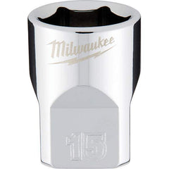Milwaukee Tool - Hand Sockets Drive Size (Inch): 3/8 Size (mm): 15.0000 - USA Tool & Supply