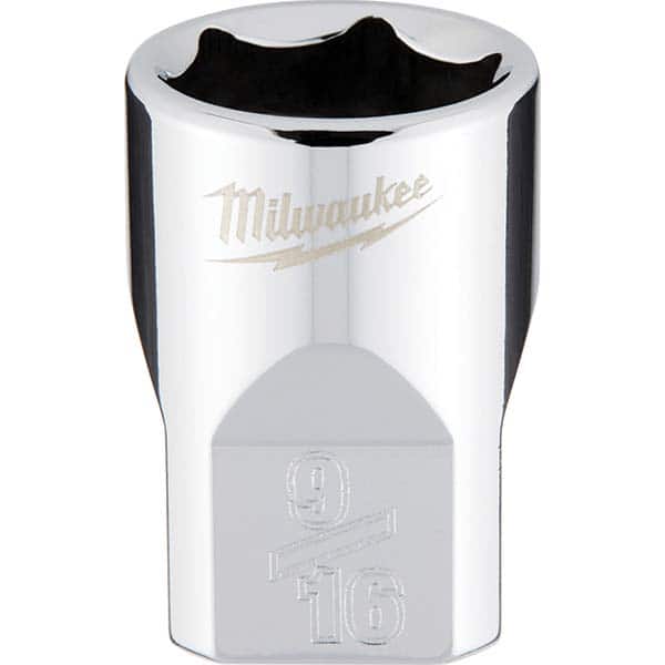 Milwaukee Tool - Hand Sockets Drive Size (Inch): 3/8 Size (Inch): 9/16 - USA Tool & Supply