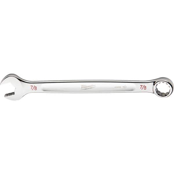 Milwaukee Tool - Combination Wrenches; Type: Combination Wrench ; Tool Type: SAE ; Size (Inch): 7/8 ; Number of Points: 12 ; Finish/Coating: Steel ; Material: Steel - Exact Industrial Supply