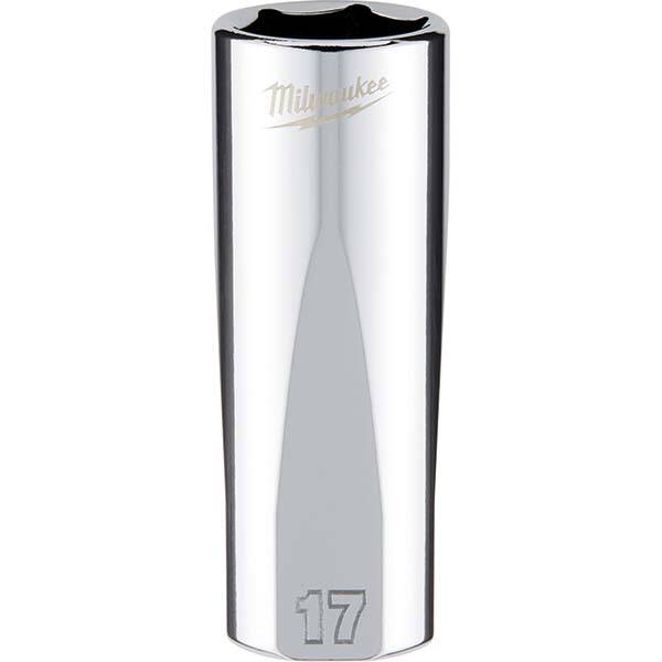 Milwaukee Tool - Hand Sockets Drive Size (Inch): 3/8 Size (mm): 17.0000 - USA Tool & Supply