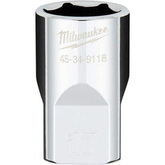 Milwaukee Tool - Hand Sockets Drive Size (Inch): 1/2 Size (mm): 17.0000 - USA Tool & Supply