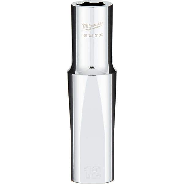 Milwaukee Tool - Hand Sockets Drive Size (Inch): 1/2 Size (mm): 12.0000 - USA Tool & Supply