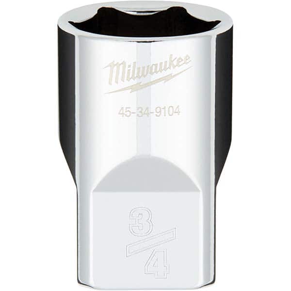 Milwaukee Tool - Hand Sockets Drive Size (Inch): 1/2 Size (Inch): 3/4 - USA Tool & Supply