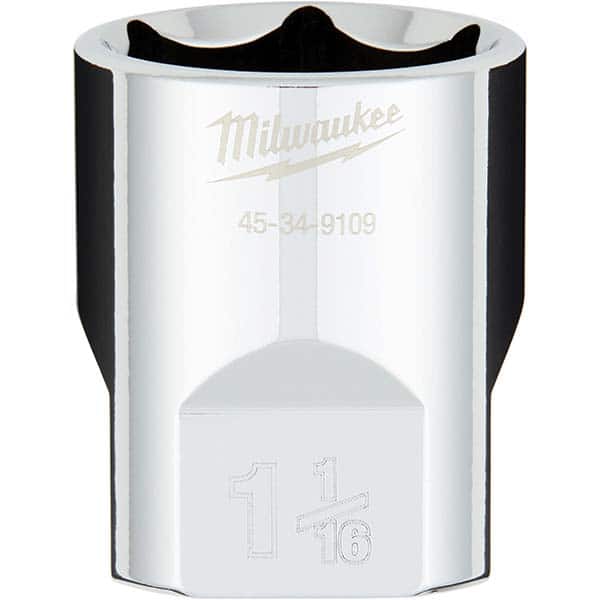 Milwaukee Tool - Hand Sockets Drive Size (Inch): 1/2 Size (Inch): 1-1/16 - USA Tool & Supply