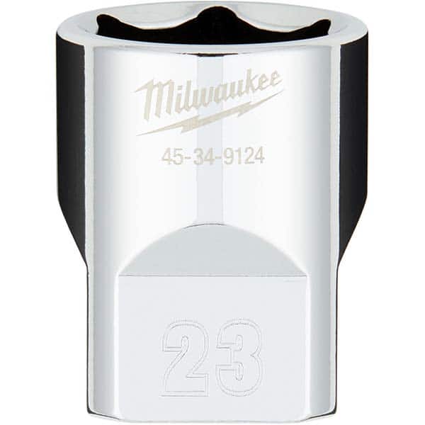 Milwaukee Tool - Hand Sockets Drive Size (Inch): 1/2 Size (mm): 23.0000 - USA Tool & Supply