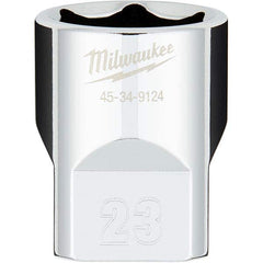 Milwaukee Tool - Hand Sockets Drive Size (Inch): 1/2 Size (mm): 23.0000 - USA Tool & Supply