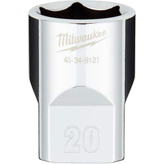 Milwaukee Tool - Hand Sockets Drive Size (Inch): 1/2 Size (mm): 20.0000 - USA Tool & Supply