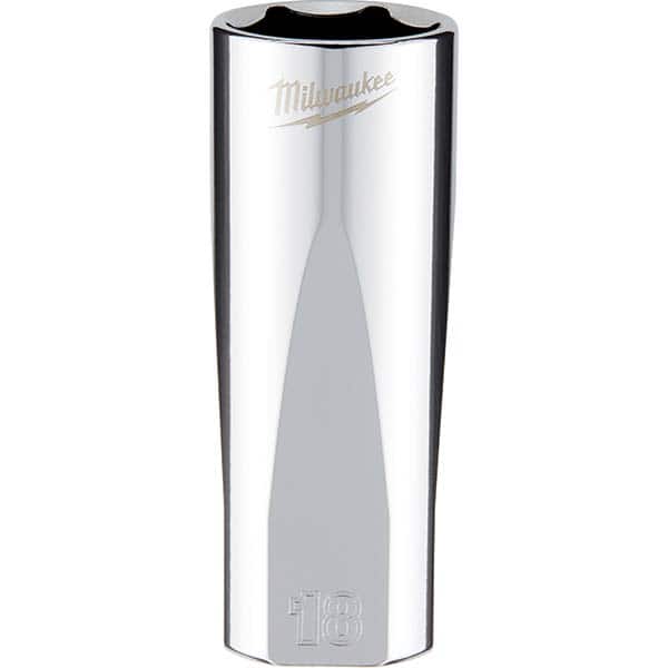 Milwaukee Tool - Hand Sockets Drive Size (Inch): 3/8 Size (mm): 18.0000 - USA Tool & Supply