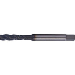 Spiral Flute Tap: #6-32, DIN, 3 Flute, Modified Bottoming, 2B Class of Fit, HSS-E, Hardlube Finish 0.787″ Thread Length, 2.2047″ OAL, Right Hand Flute, Right Hand Thread, Series PER-980SF