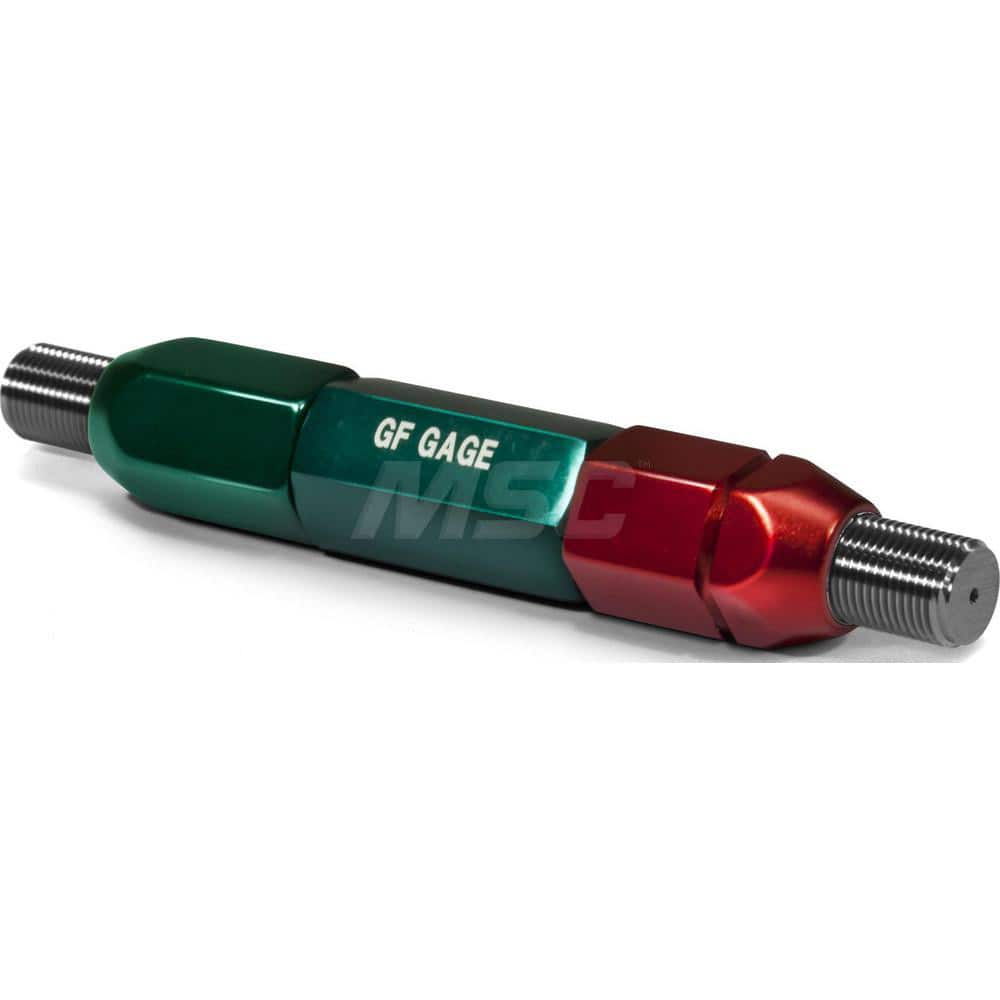 Plug Thread Gage: M7x1.00 Thread, 6H Class, Double End, Go & No Go Handle Included