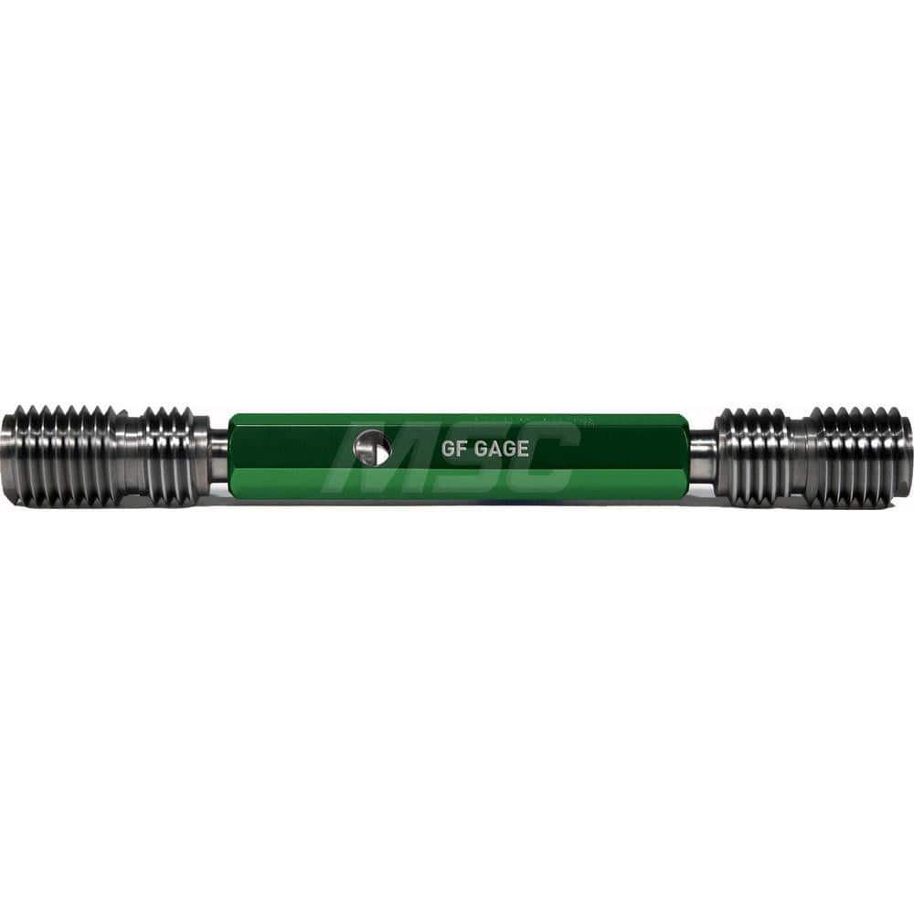 Thread Setting Go/No Go Gages; Type: Hilo Thread Setting Plug Gage; Go/No Go: Go/No Go; Thread Size: 1-3/8-12; Classification: 2A; Calibrated: No; Traceability Certification Included: Certificate of Compliance; Thread Type: UNF; Handle Size: 5; Material: