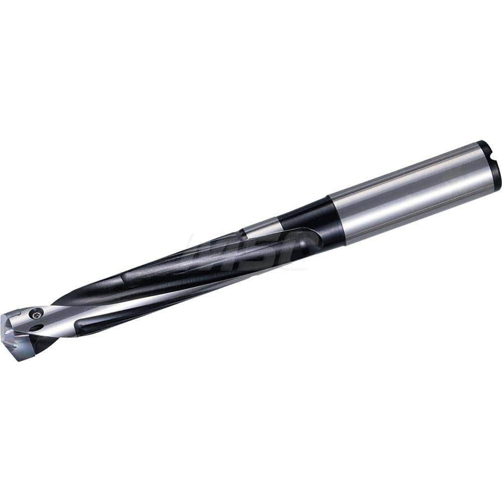 Replaceable Tip Drill: 21 to 21.99 mm Drill Dia, 110 mm Max Depth, 25 mm Straight-Cylindrical Shank Seat Size 21, 197 mm OAL, Through Coolant