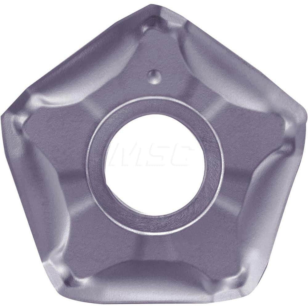 Kyocera PNMU 0905XNERGM PR1535 Grade PVD Carbide, Indexable Milling Insert, Pentagon,  Rake Angle,  Milling Insert for Roughing in (P) Mold Steel, (M) Precipitation Hardened Stainless Steel and (P) Free-Cutting Steel, (P) Carbon/Alloy Steel, (S) Heat-Resi