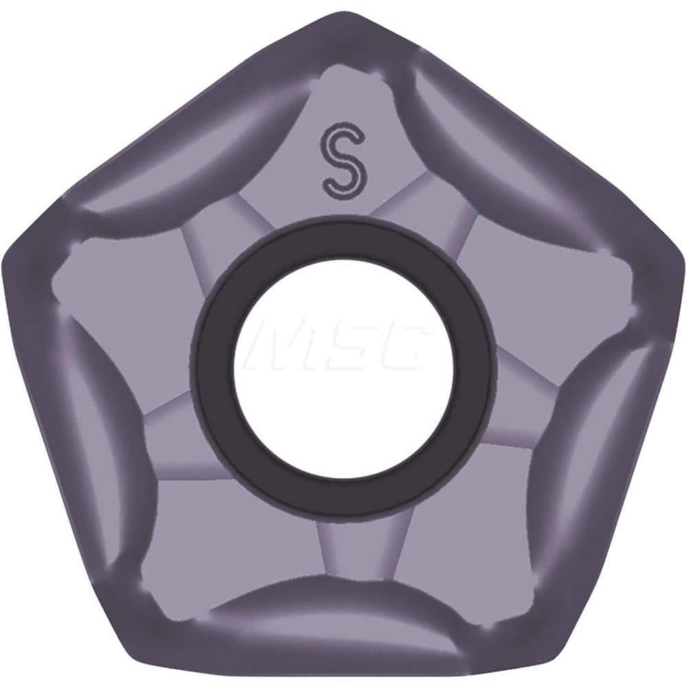 Kyocera PNMU 0905XNERSM PR1525 Grade PVD Carbide, Indexable Milling Insert, Pentagon,  Rake Angle,  Milling Insert for Roughing in (P) Free-Cutting Steel, (P) Carbon/Alloy Steel, (P) Mold Steel and (M) Austenitic Stainless Steel