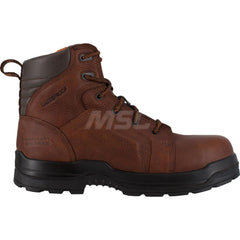Work Boot: Size 14, 6″ High, Leather, Composite Toe Brown, Medium Width