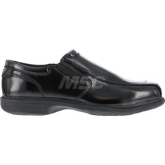 Work Boot: Size 10.5, 2-3/4″ High, Leather, Steel Toe Black, Extra Wide Width