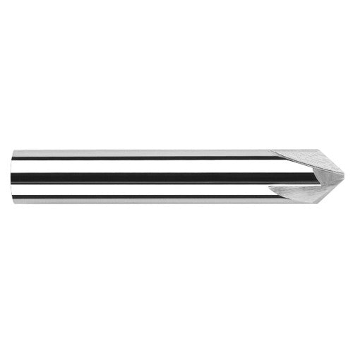 Chamfer Cutters - 0.2500″ (1/4″) Shank Diameter × 20° per side Carbide Flat Chamfer Cutter, 3 Flutes