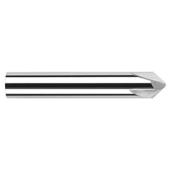 Chamfer Cutters - 0.3125″ (5/16″) Shank Diameter × 60° per side Carbide Flat Chamfer Cutter, 3 Flutes