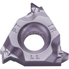 Laydown Threading Inserts; Insert Style: 16ER; Insert Size Code: 16; Insert Material: Solid Carbide; Manufacturer Grade: PR1535; Threads Per Inch: 11.00; Thread Type: External; Thread Standard: Tapered Pipe; Insert Hand: Right Hand; Included Angle: 55; Ch