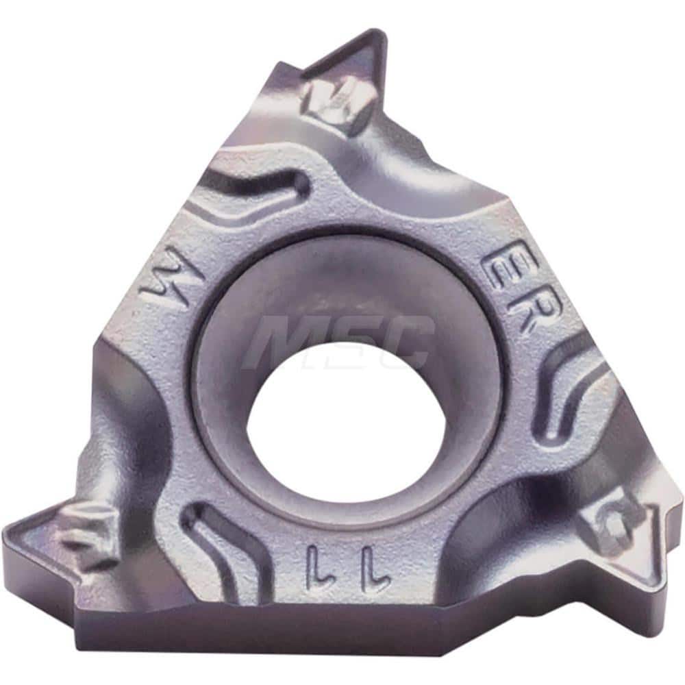 Laydown Threading Inserts; Insert Style: 16ER; Insert Size Code: 16; Insert Material: Solid Carbide; Manufacturer Grade: PR1215; Threads Per Inch: 14.00; Thread Type: External; Thread Standard: Parallel Pipe; Whitworth; Insert Hand: Right Hand; Included A