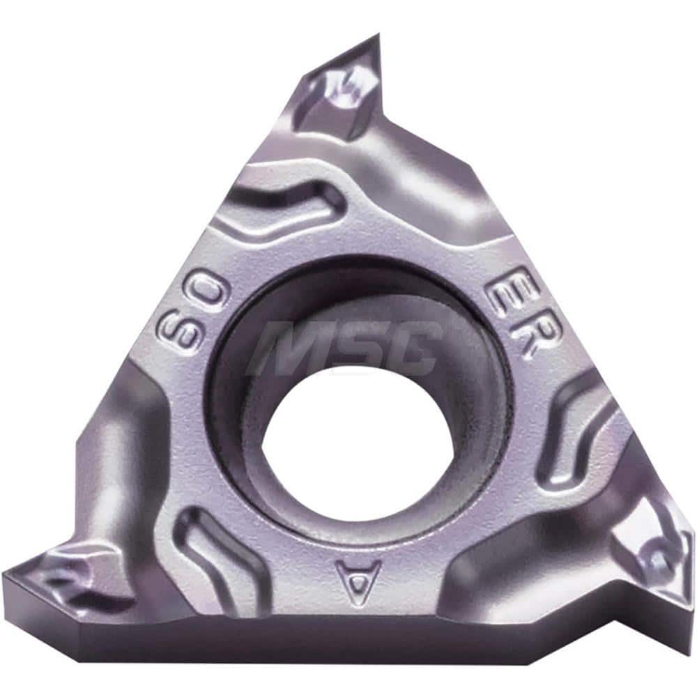 Laydown Threading Inserts; Insert Style: 16IR; Insert Size Code: 16; Insert Material: Solid Carbide; Manufacturer Grade: PR1215; Threads Per Inch: 14.00; Thread Type: Internal; Thread Standard: Parallel Pipe; Whitworth; Insert Hand: Right Hand; Included A
