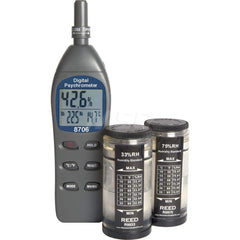 Digital Psychrometers; Type: Psychrometer; Minimum Dew Point (F): -109.0; Maximum Dew Point (F): 122; Minimum Humidity: 0; Maximum Humidity: 100; Resolution: 0.1; Accuracy (%): 3.00; Accuracy Degree (C): 0.6; Accuracy Degree (F): 1.0; Minimum Dew Point (C