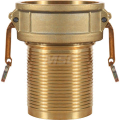 C-BR Type Quick Coupling: 6″ Hose ID, 6″ Part C, Brass