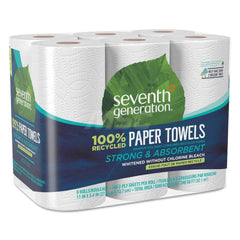 Paper Towels: Continuous Roll, 6 Rolls, Roll, 2 Ply, Recycled Fiber, White 11″ Wide, 58' Roll Length, 140 Sheets