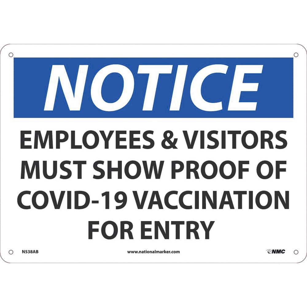 NMC - Safety Signs Message Type: COVID-19 Message or Graphic: Message Only - USA Tool & Supply