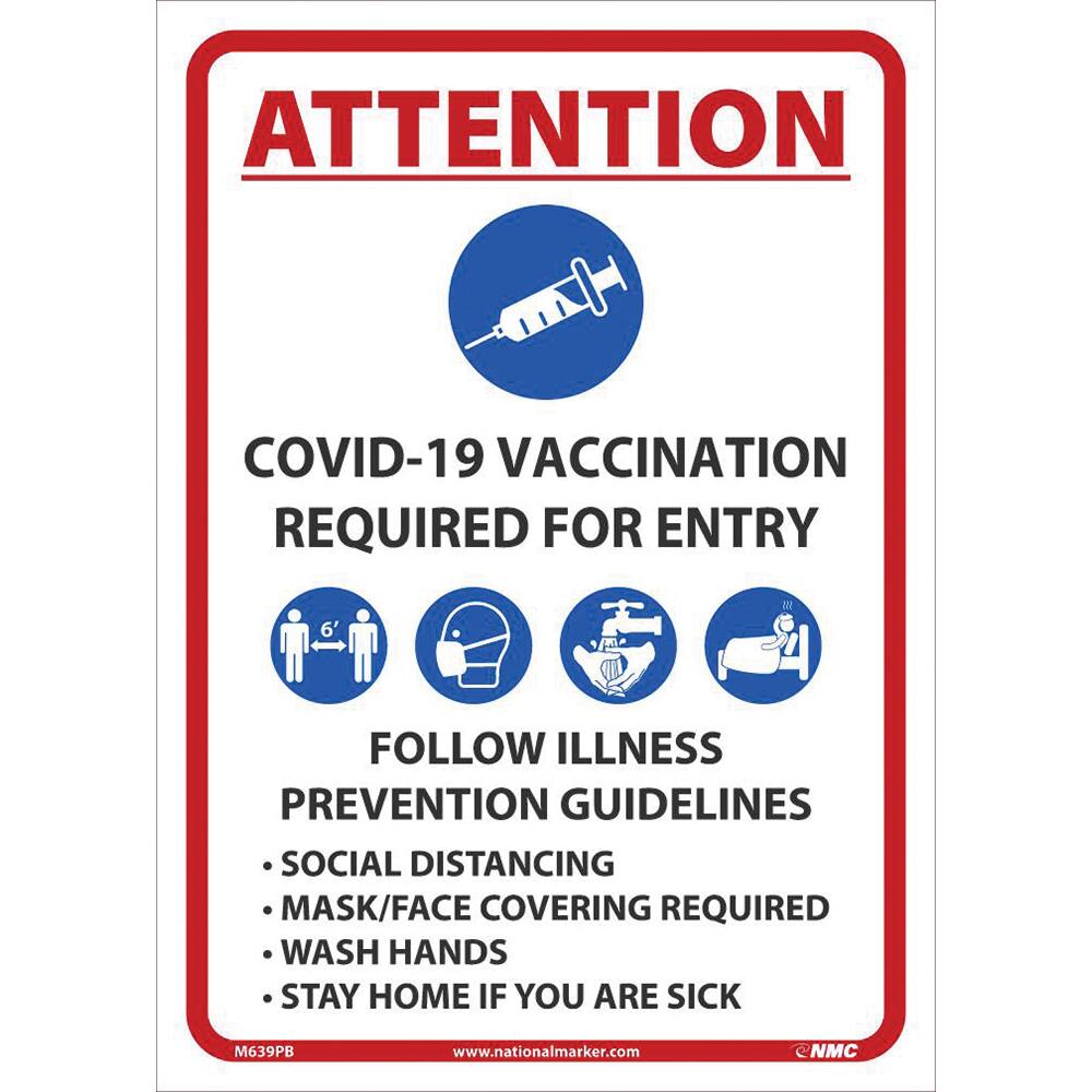 NMC - Safety Signs Message Type: COVID-19 Message or Graphic: Message & Graphic - USA Tool & Supply