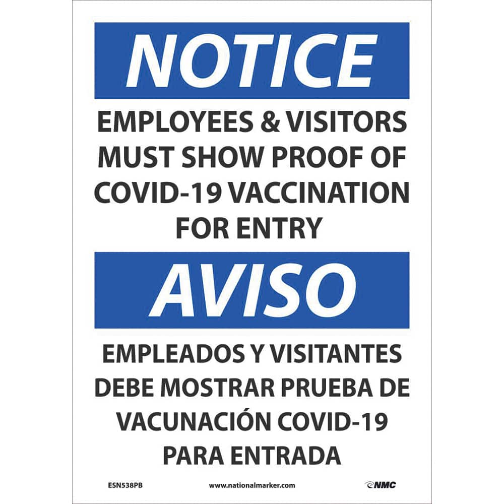 NMC - Safety Signs Message Type: COVID-19 Message or Graphic: Message Only - USA Tool & Supply