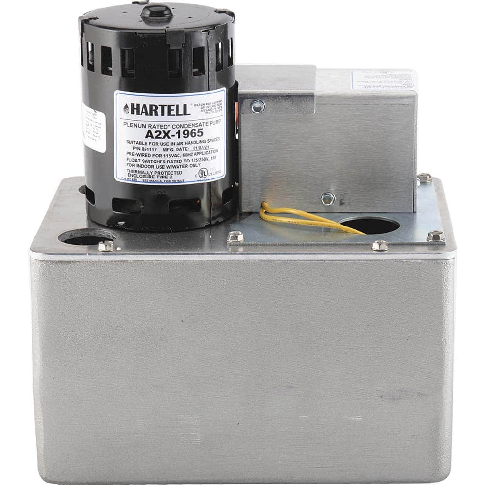 Hartell - Condensate Systems Type: Plenum Rated Condensate Pump Voltage: 115/230 - USA Tool & Supply