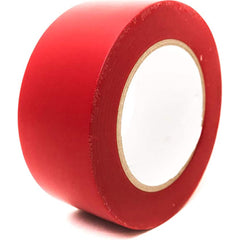 Floor & Aisle Marking Tape: 6″ Wide, 5 mil Thick, Rubber Red, Smooth Surface, Light-Duty