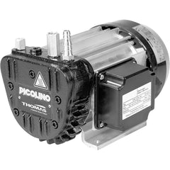 Thomas - Rotary Vane-Type Vacuum Pumps Voltage: 115 VAC Length (Decimal Inch): 8.2300 - USA Tool & Supply