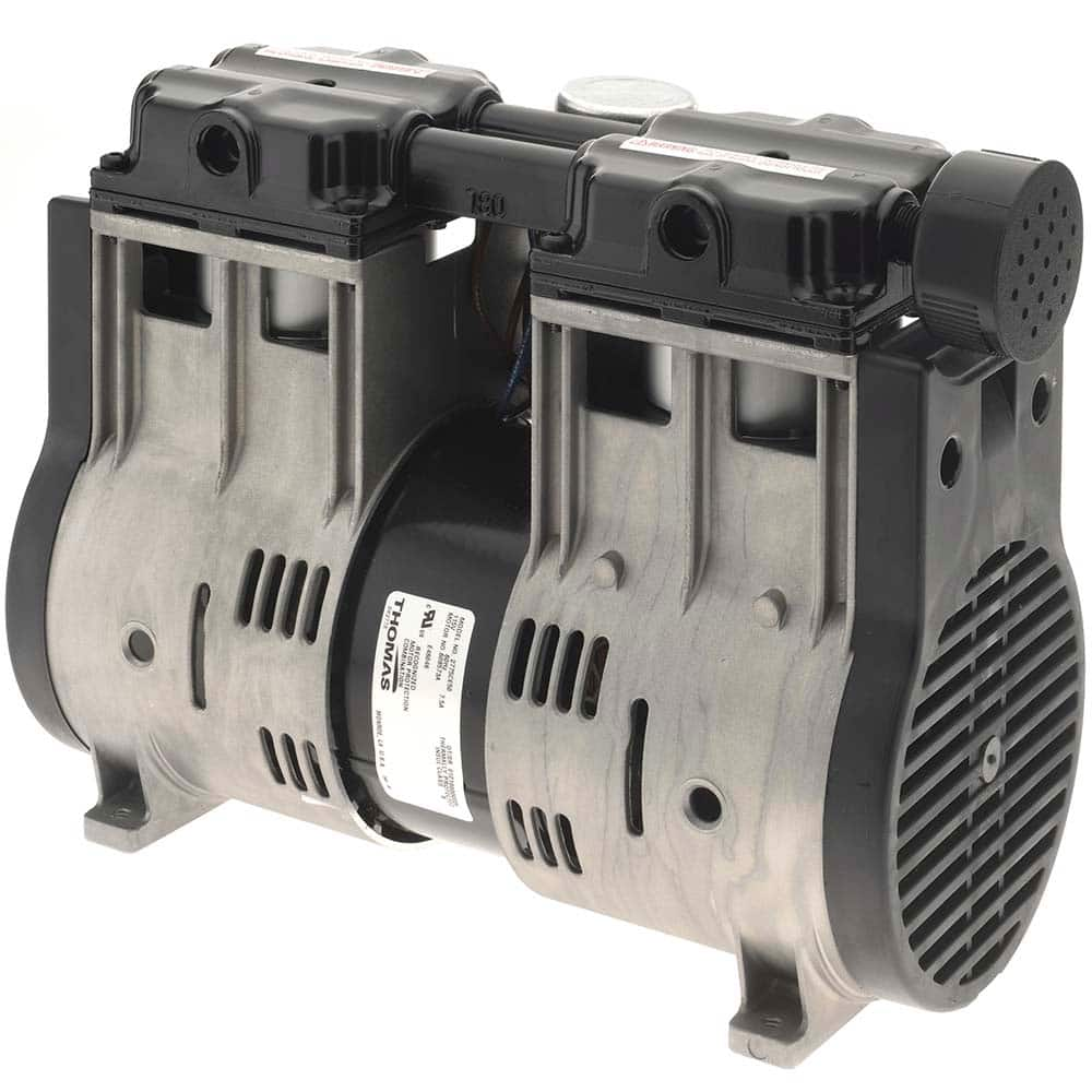 Thomas - Piston-Type Vacuum Pumps Type: Vacuum Voltage: 115 VAC - USA Tool & Supply