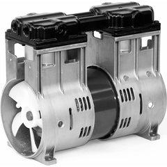 Thomas - Rotary Vane-Type Vacuum Pumps Voltage: 115 VAC Length (Decimal Inch): 10.3900 - USA Tool & Supply