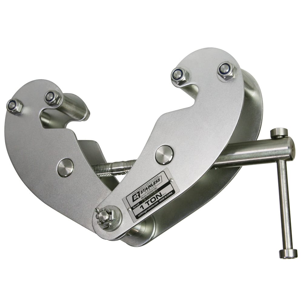 OZ Lifting Products - Beam Clamps & C-Clamps Type: Beam Clamp Maximum Flange Thickness: 0.9400 (Decimal Inch) - USA Tool & Supply