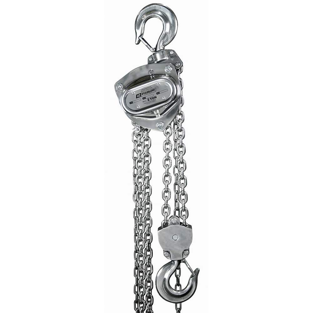 OZ Lifting Products - Manual Hoists-Chain, Rope & Strap Type: Hand Chain Hoist Lifting Material: Chain - USA Tool & Supply