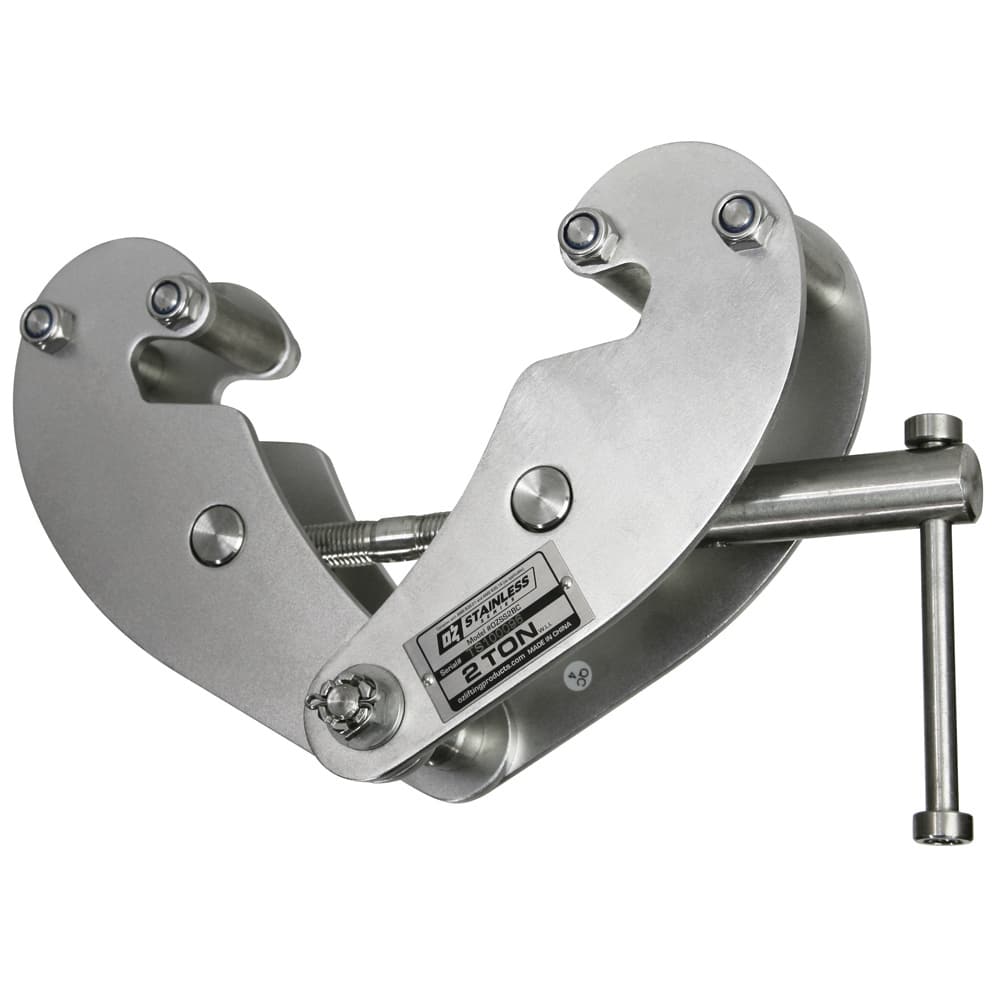 OZ Lifting Products - Beam Clamps & C-Clamps Type: Beam Clamp Maximum Flange Thickness: 0.9400 (Decimal Inch) - USA Tool & Supply