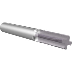 Helical Flute Thread Mill: 1/4, Internal & External, 3 Flute, 1/4″ Shank Dia, Solid Carbide 0.177″ Cut Dia, 0.4″ LOC, TiAlN Coated