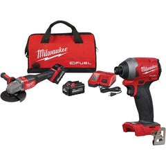 Milwaukee Tool - Angle & Disc Grinders Type of Power: Cordless Wheel Diameter (Inch): 4-1/2 - 6 - USA Tool & Supply