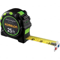 Komelon - 25' x 1" Yellow Blade Tape Measure - USA Tool & Supply