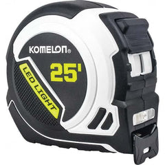 Komelon - 25' x 1" Hi-Vis Yellow/White Blade Tape Measure - USA Tool & Supply