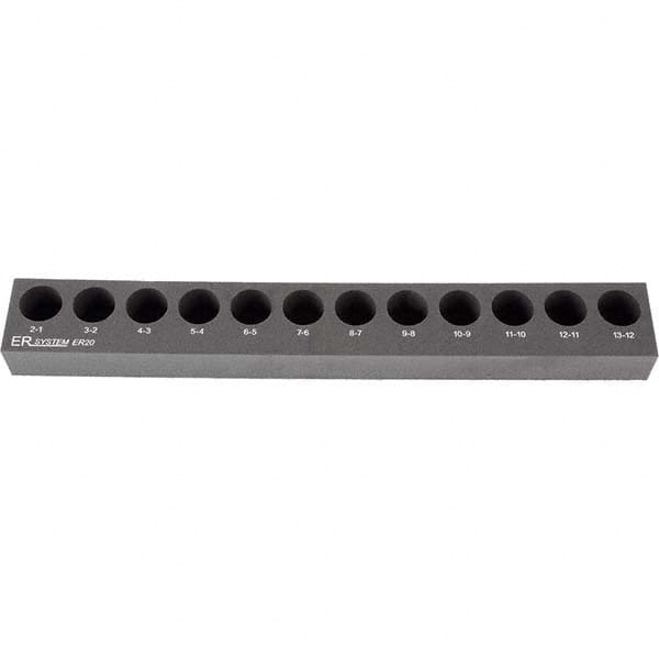 Rego-Fix - Collet Racks & Trays Compatible Collet Series: ER16 Number of Collets Held: 14 - USA Tool & Supply