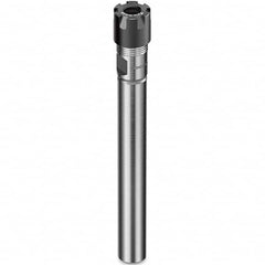 Collet Chuck: 1 to 16 mm Capacity, ER Collet, Straight Shank 60 mm Projection, 0.003 mm TIR, Through Coolant