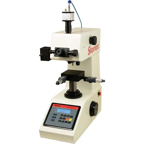 Starrett - Bench Top Hardness Testers Scale Type: Micro Vickers Minimum Hardness: 1HV - USA Tool & Supply